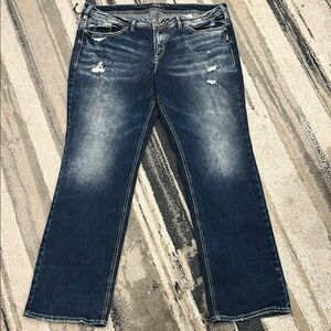 Women’s silver jeans-  Blue Distressed Jeans
